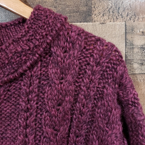 Folda vintage cable knit oversized chunky wool sweater size medium - Picture 9 of 9